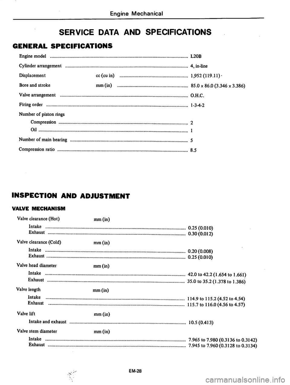 DATSUN 280Z 1977  Service Repair Manual 