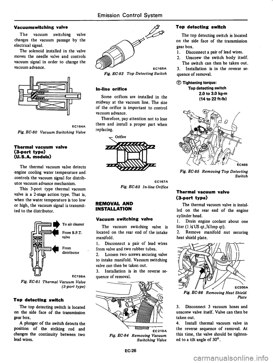 DATSUN 310 1979  Service Repair Manual 