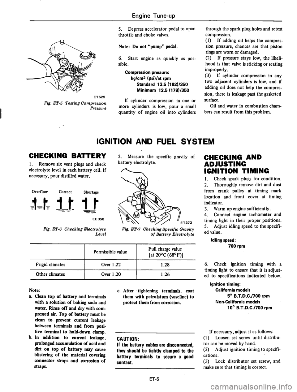 DATSUN 310 1979  Service Repair Manual 