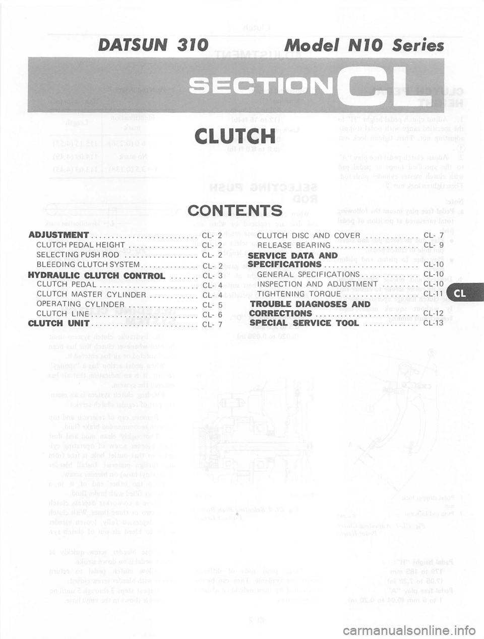 DATSUN 310 1979  Service Repair Manual 