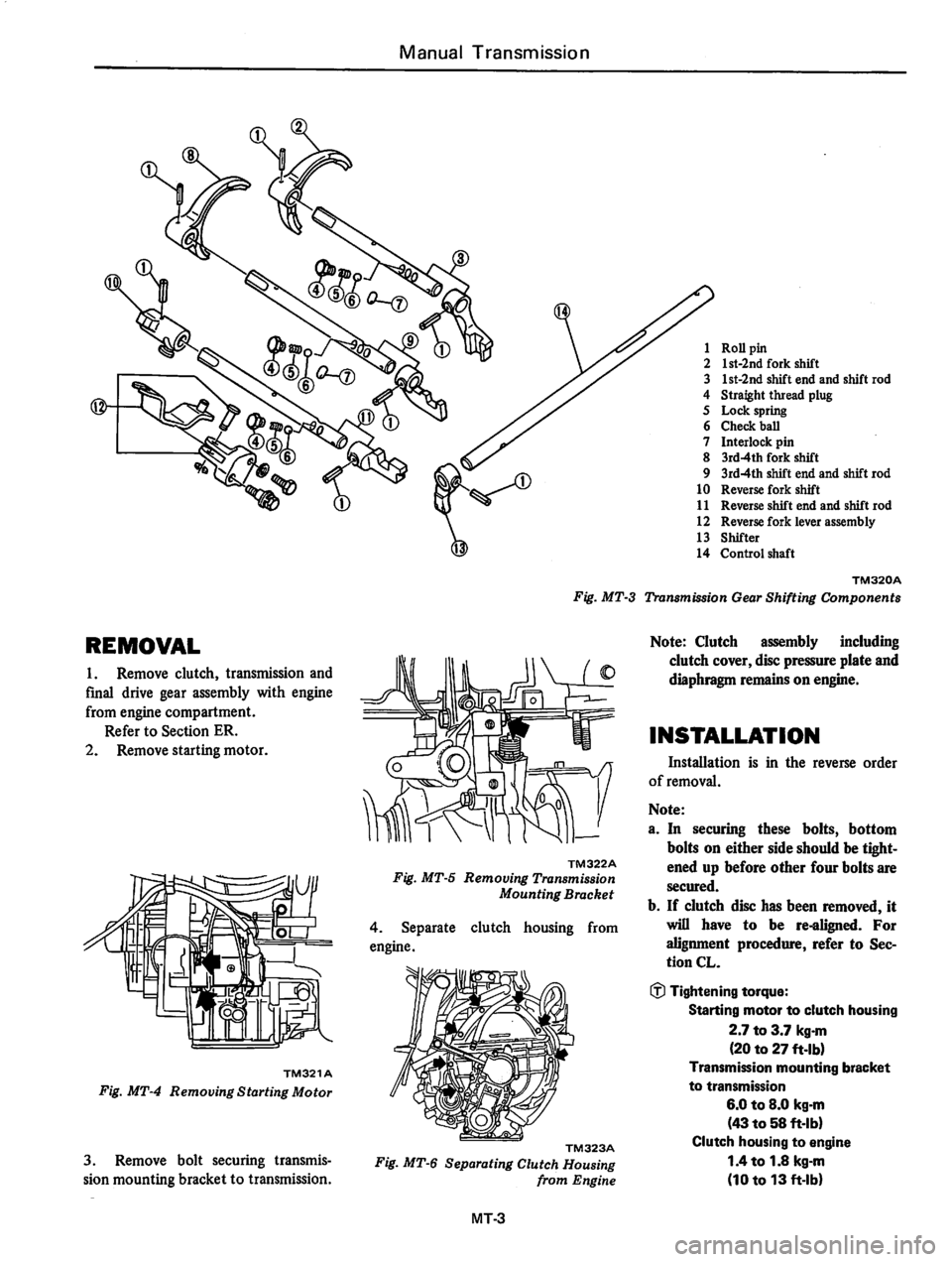 DATSUN 310 1979  Service Repair Manual 