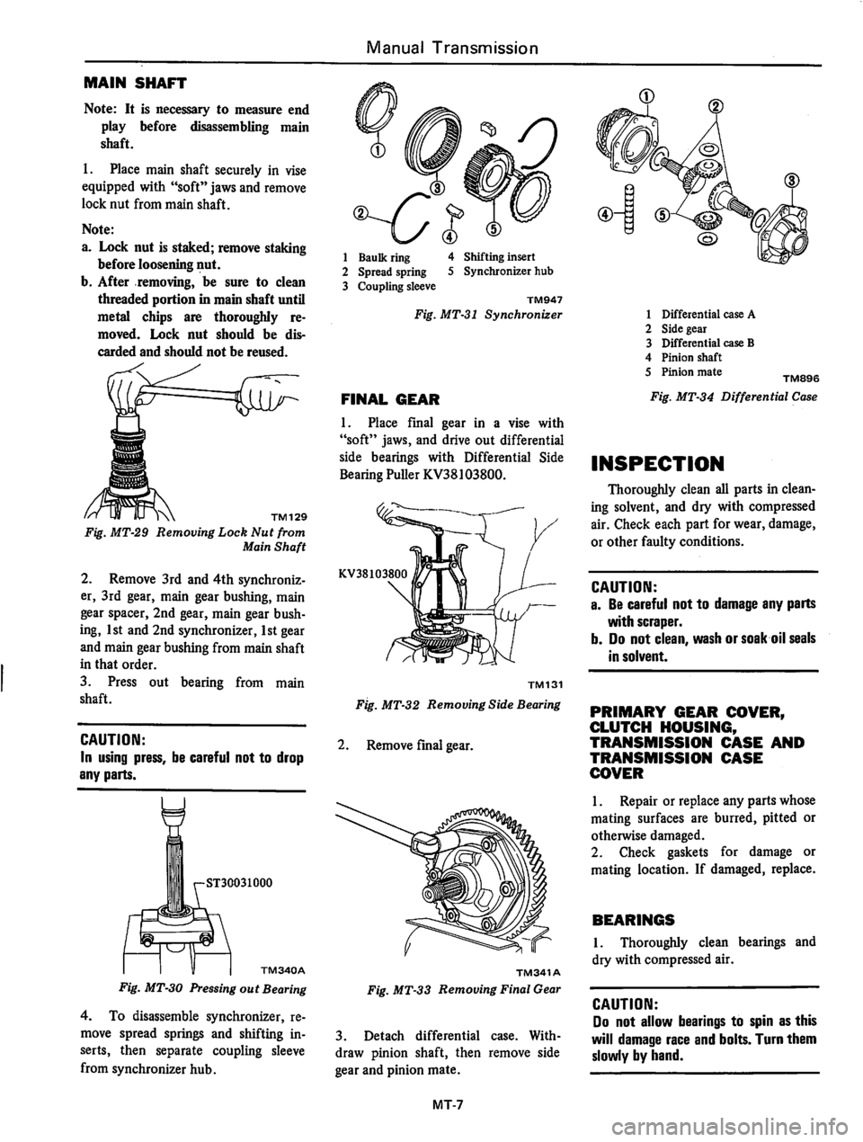 DATSUN 310 1979  Service Repair Manual 