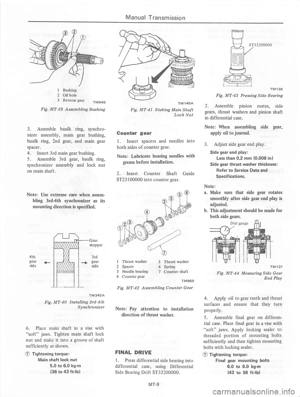 DATSUN 310 1979  Service Repair Manual 