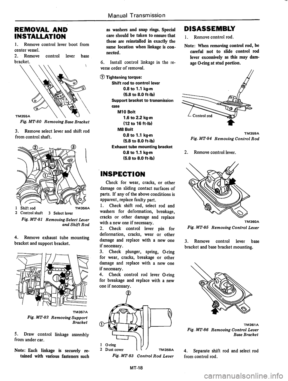 DATSUN 310 1979  Service Repair Manual 