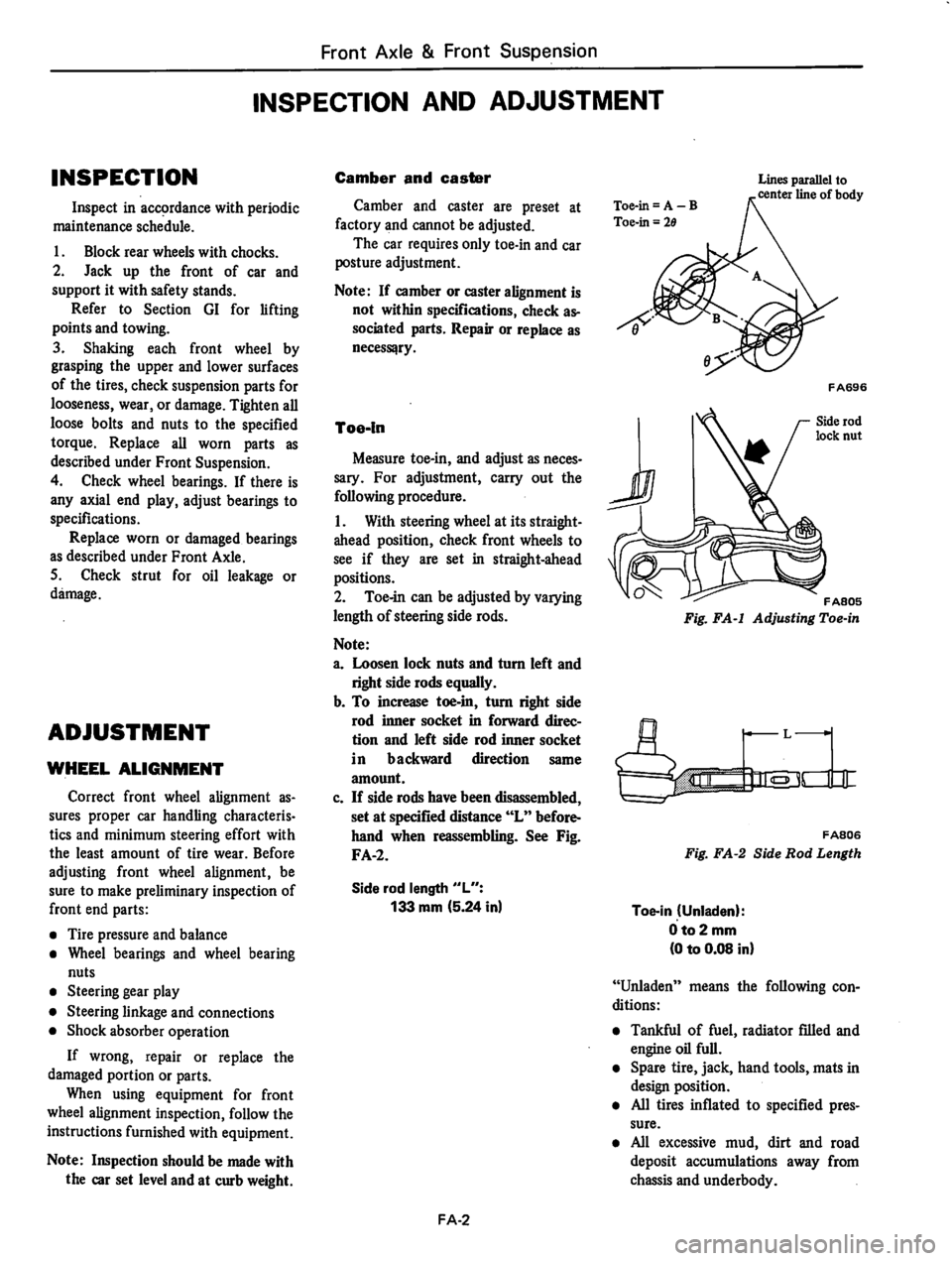 DATSUN 310 1979  Service Repair Manual 