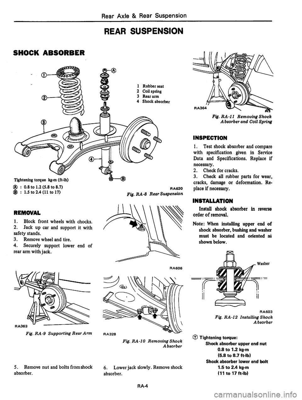 DATSUN 310 1979  Service Repair Manual 