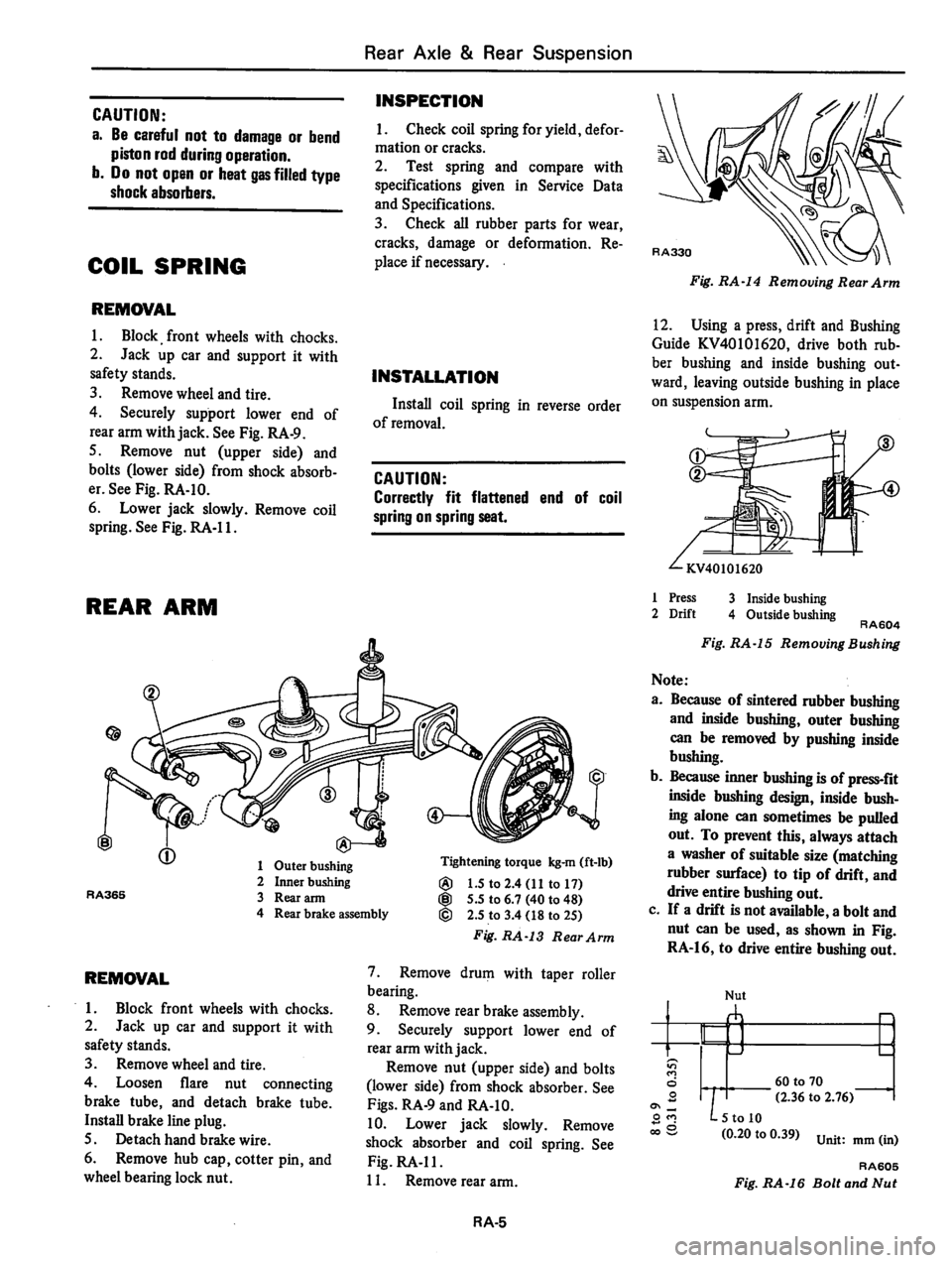 DATSUN 310 1979  Service Repair Manual 