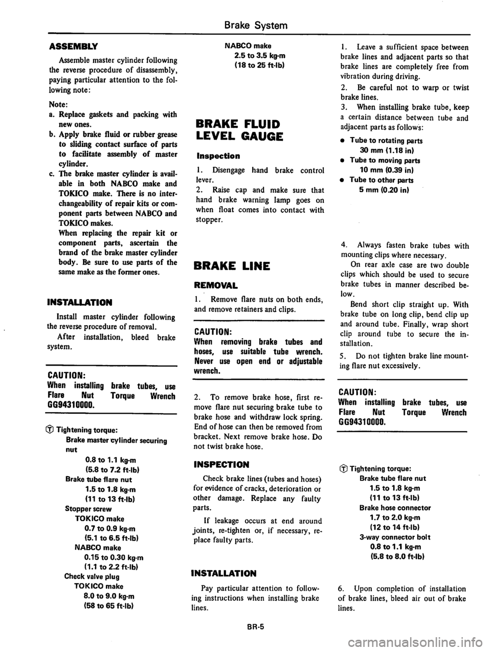 DATSUN 310 1979  Service Repair Manual 