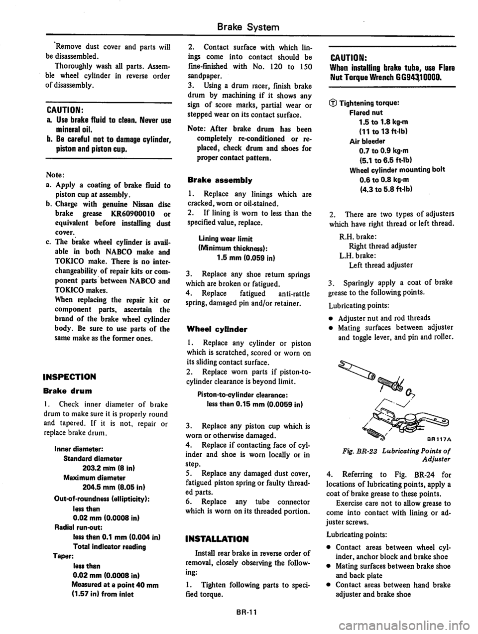DATSUN 310 1979  Service Repair Manual 