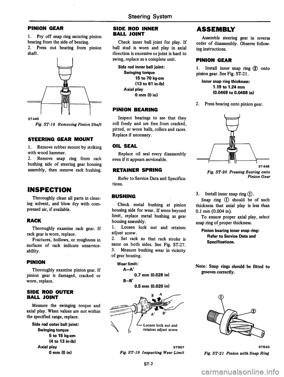 DATSUN 310 1979  Service Repair Manual 