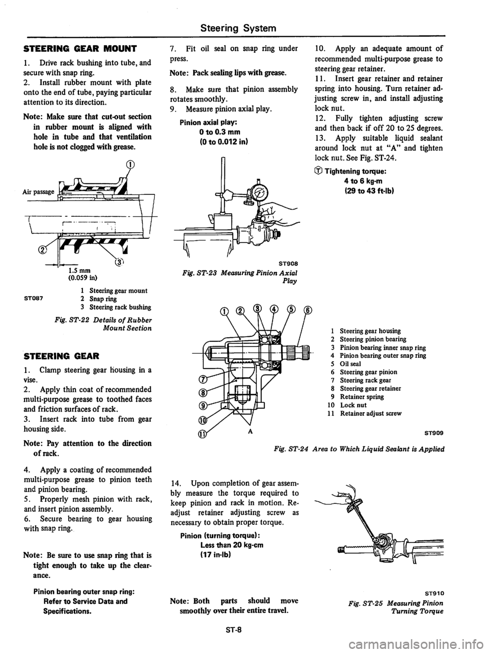 DATSUN 310 1979  Service Repair Manual 