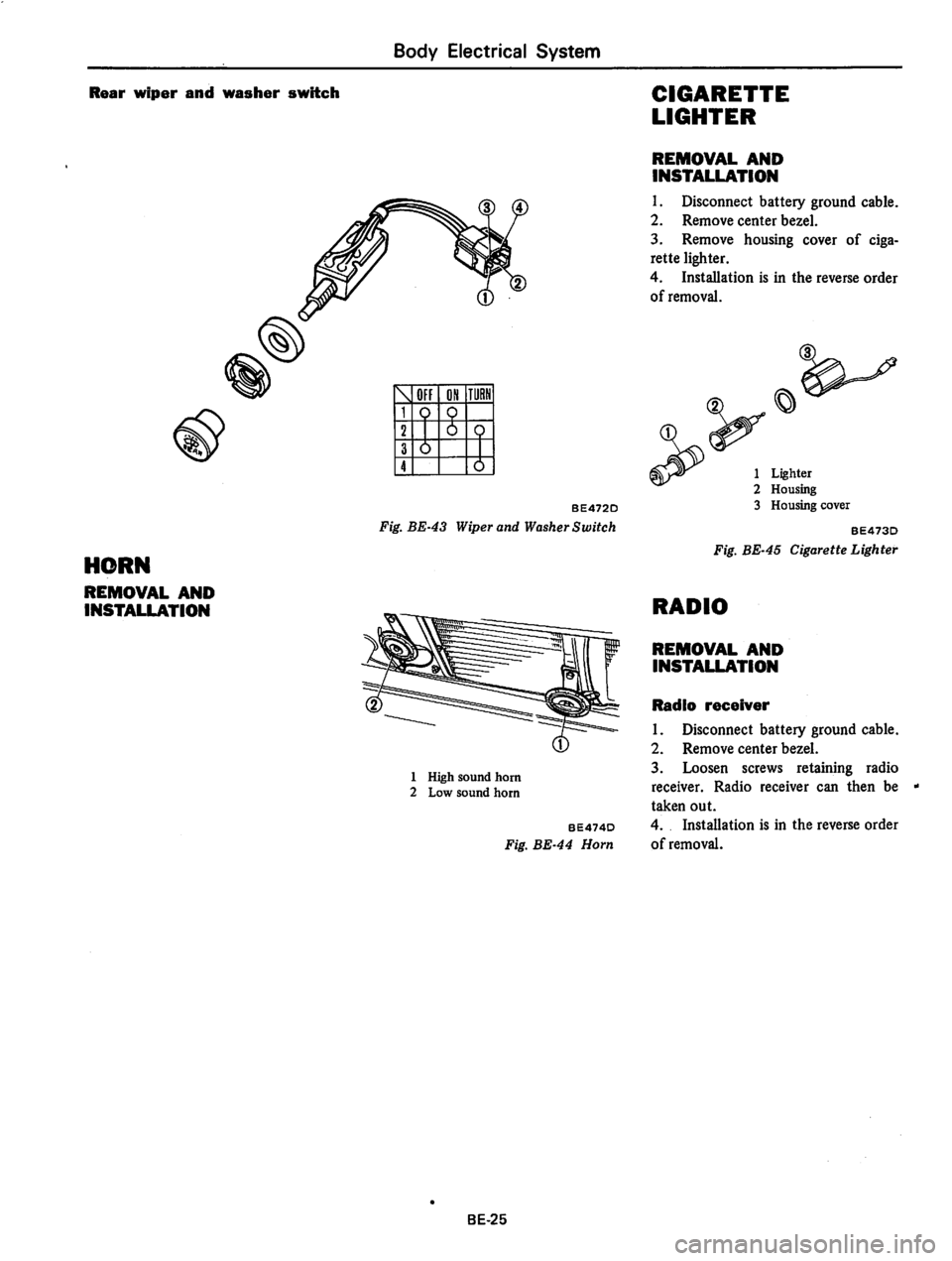 DATSUN 310 1979  Service Repair Manual 