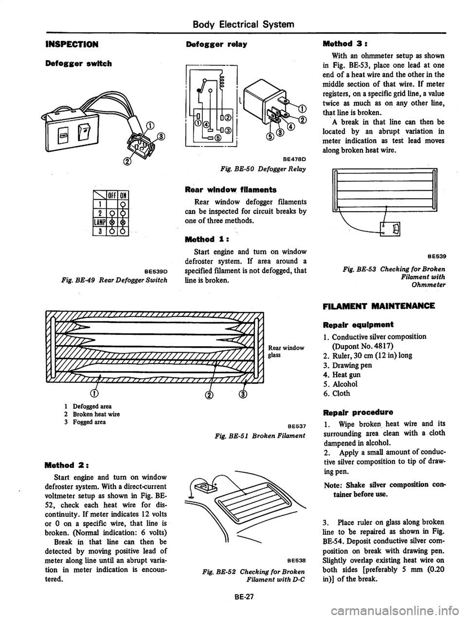 DATSUN 310 1979  Service Repair Manual 
