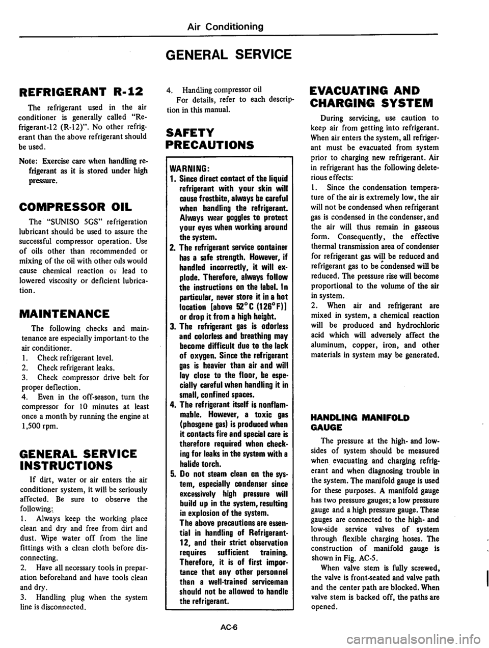 DATSUN 310 1979  Service Repair Manual 