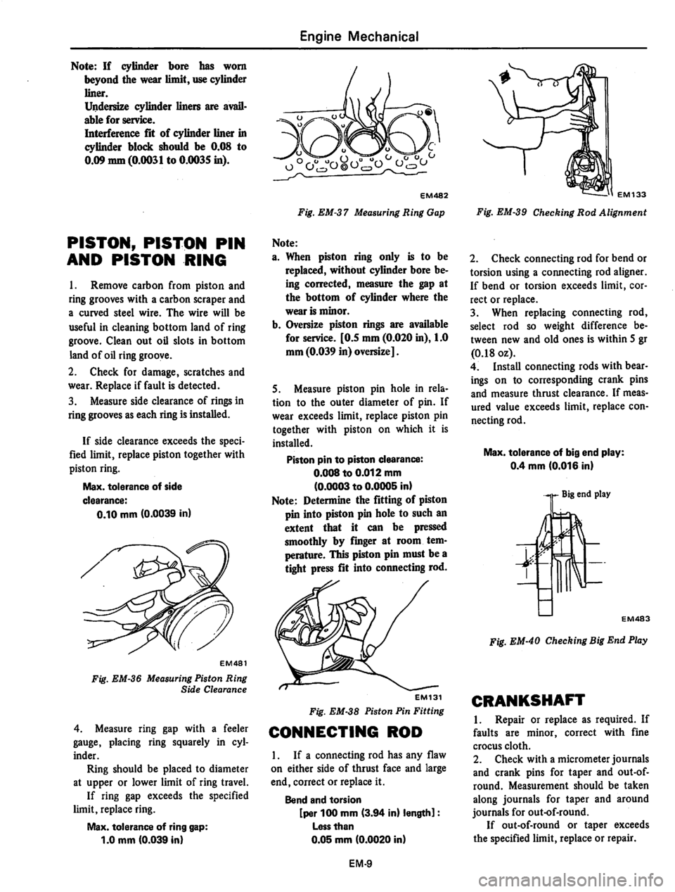 DATSUN 310 1979  Service Repair Manual 