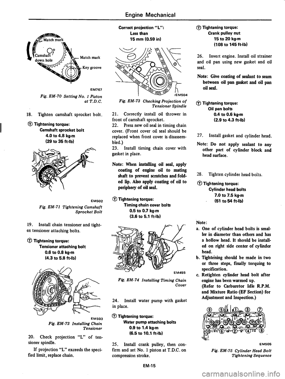 DATSUN 310 1979  Service Repair Manual 