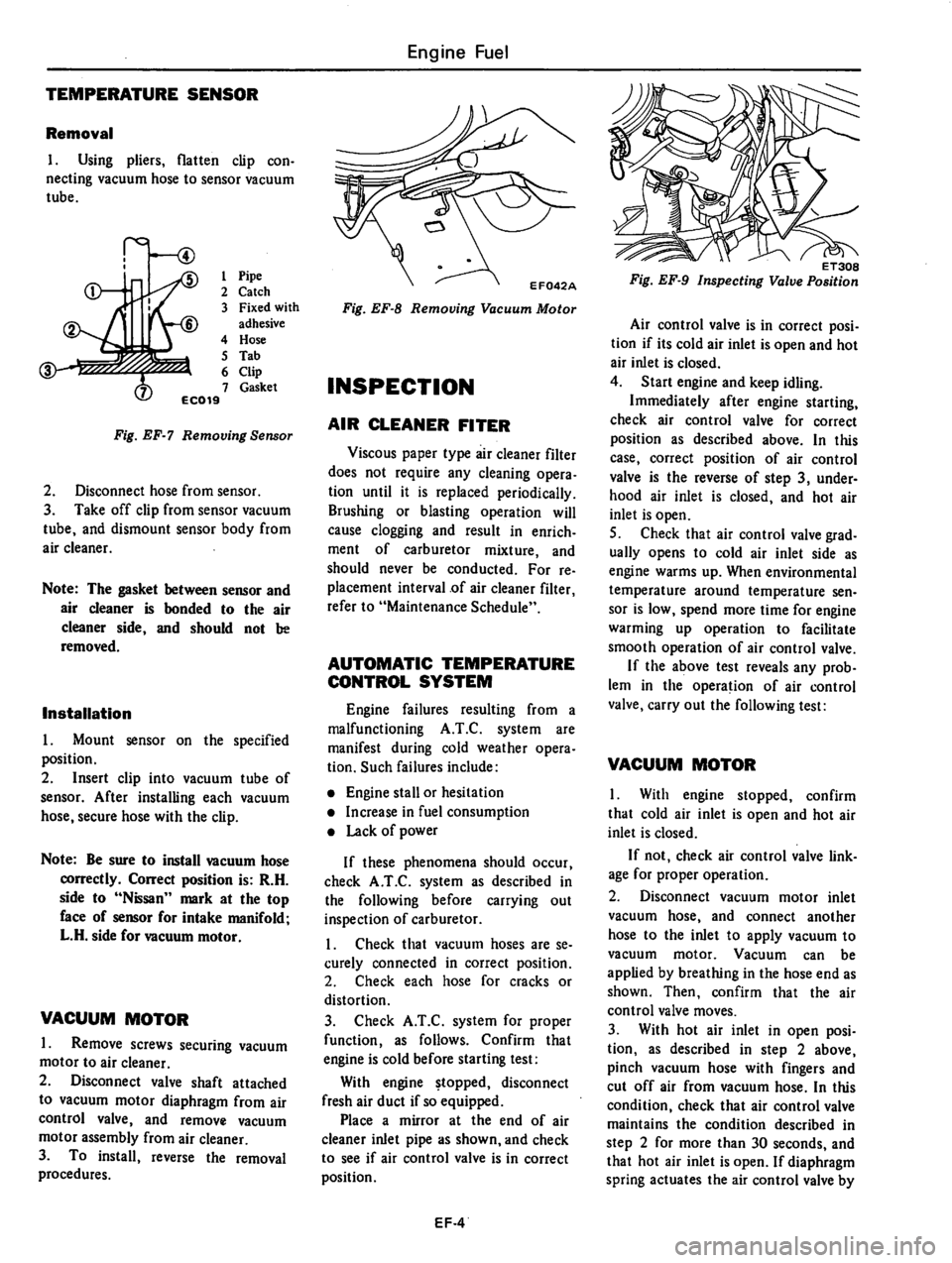 DATSUN 310 1979  Service Repair Manual 