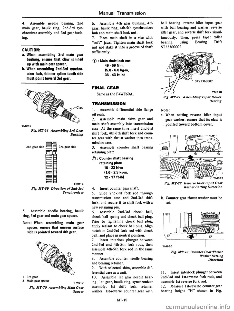 DATSUN 310 1980  Service Repair Manual 