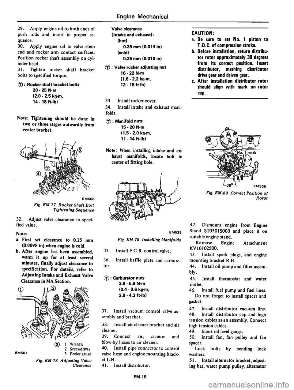 DATSUN 310 1980  Service Repair Manual 