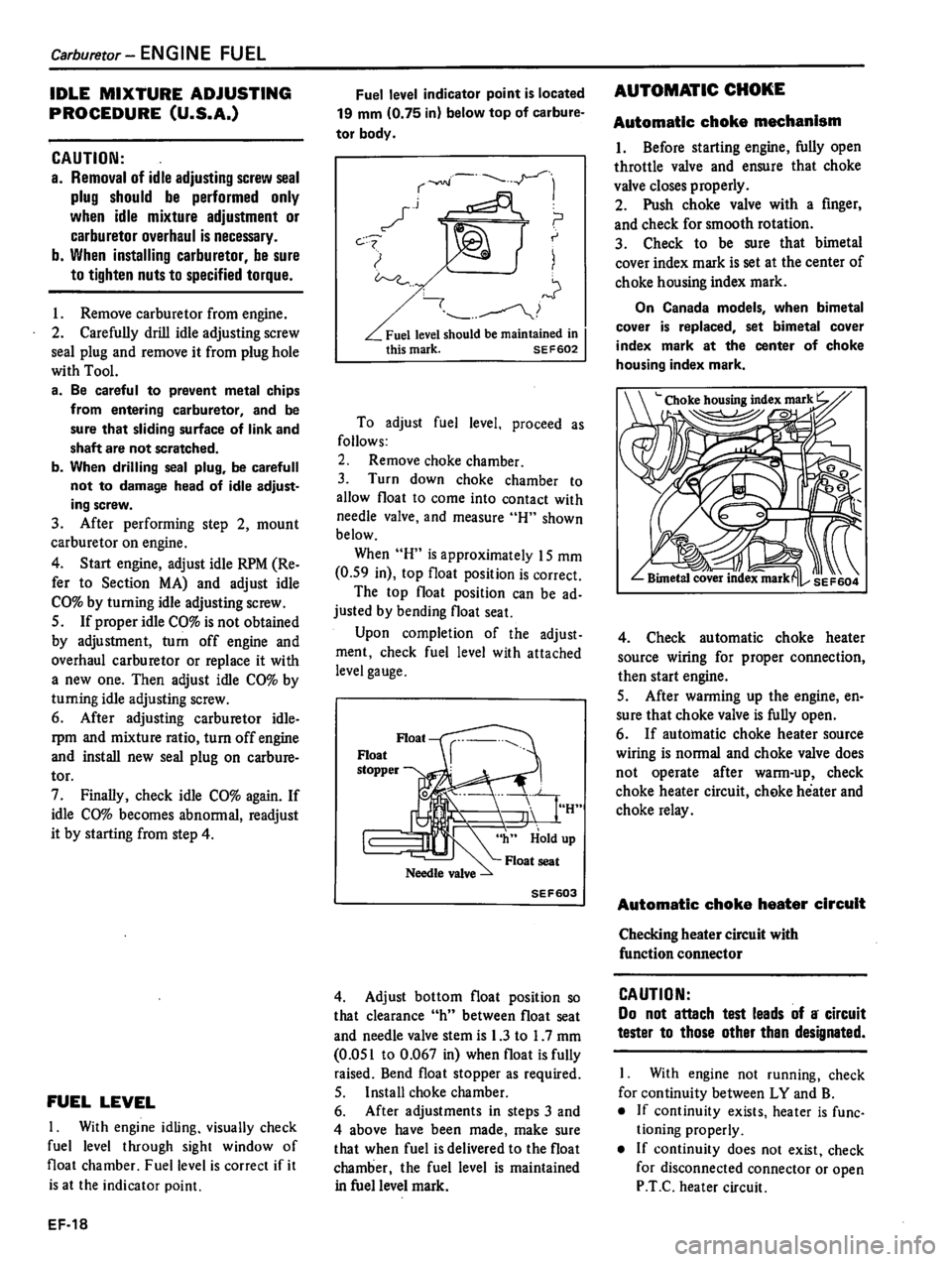 DATSUN 310 1981  Service Repair Manual 