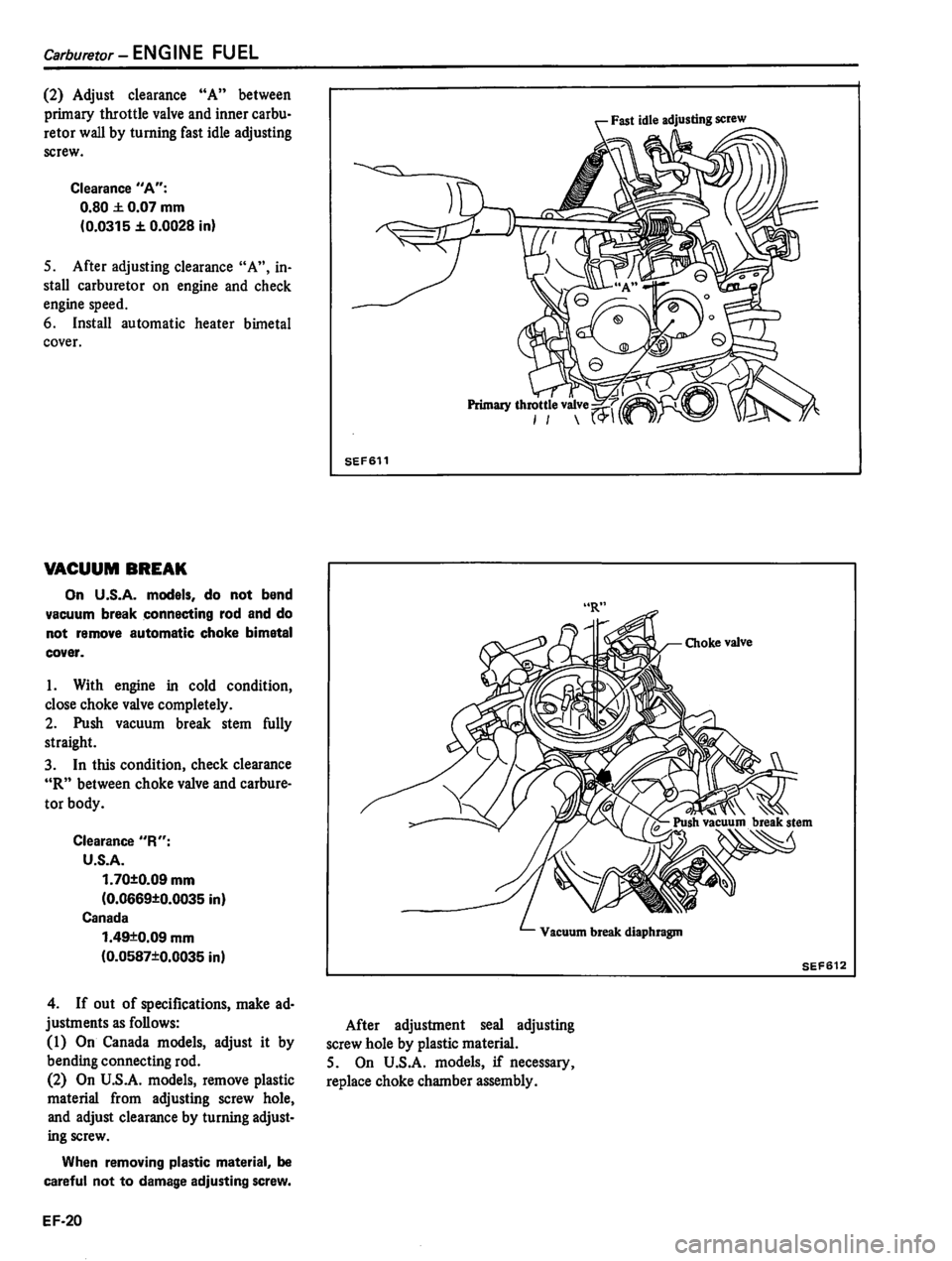 DATSUN 310 1981  Service Repair Manual 