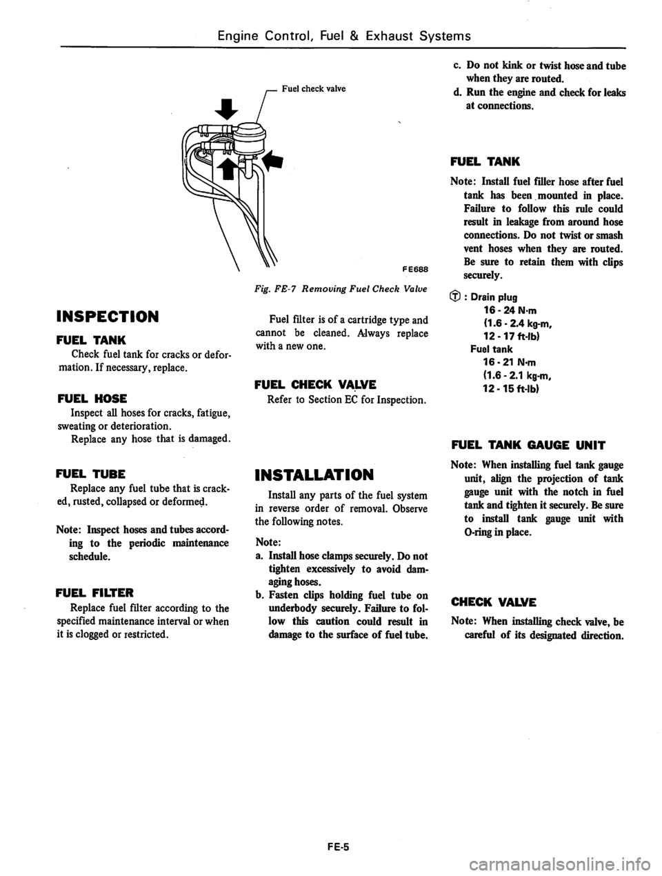 DATSUN 310 1981  Service Repair Manual 