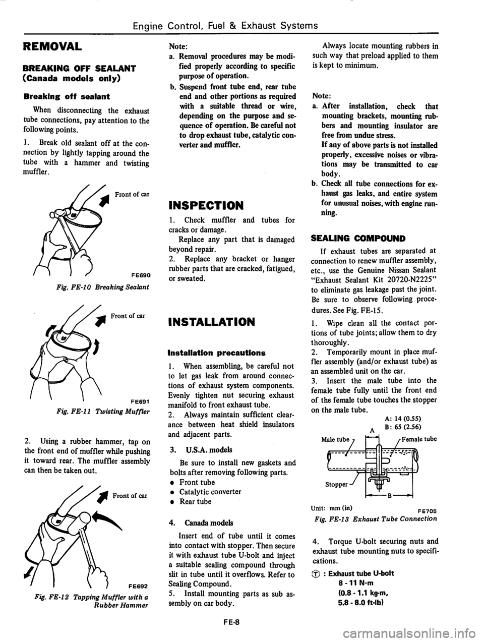 DATSUN 310 1981  Service Repair Manual 