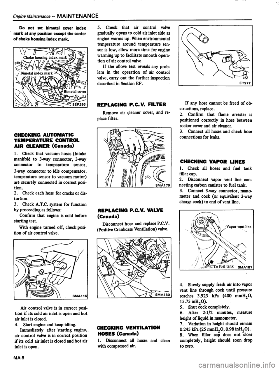 DATSUN 310 1981  Service Repair Manual 