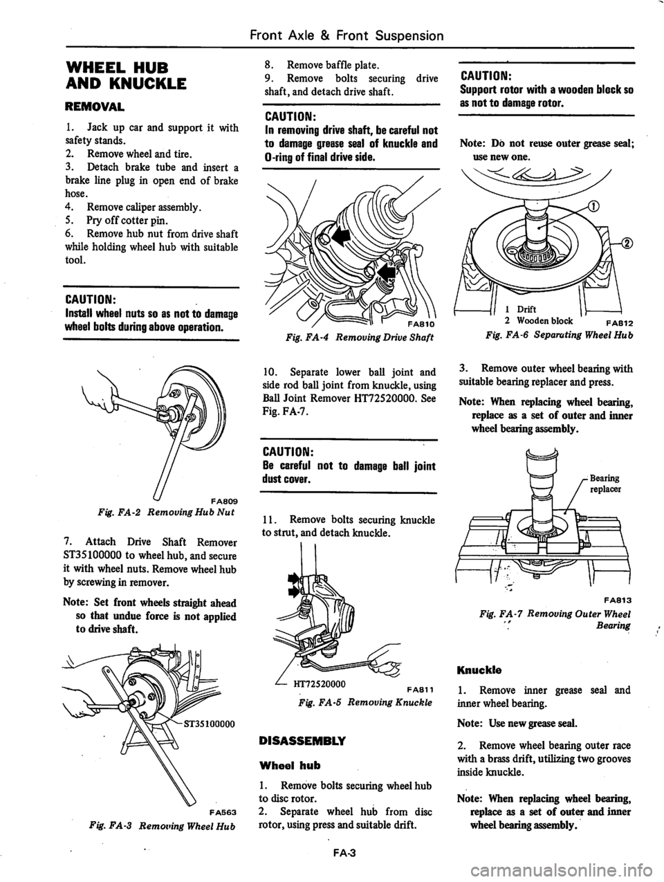 DATSUN 310 1981  Service Repair Manual 