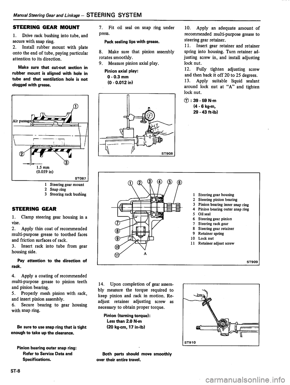 DATSUN 310 1981  Service Repair Manual 