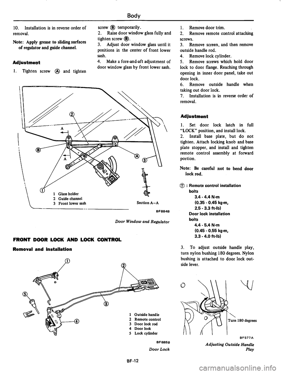 DATSUN 310 1981  Service Repair Manual 