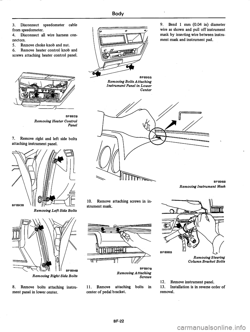 DATSUN 310 1981  Service Repair Manual 
