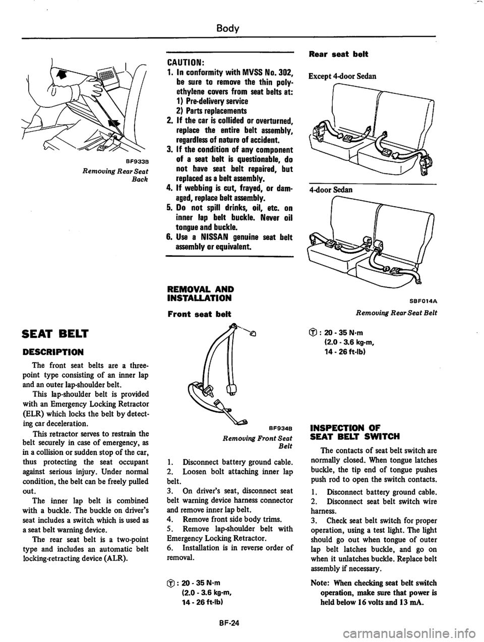 DATSUN 310 1981  Service Repair Manual 