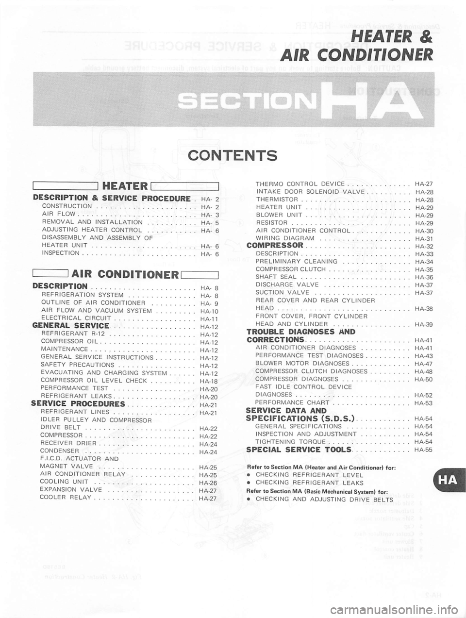 DATSUN 310 1981  Service Repair Manual 