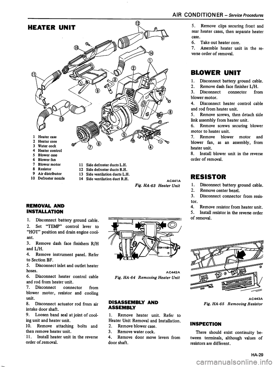 DATSUN 310 1981  Service Repair Manual 