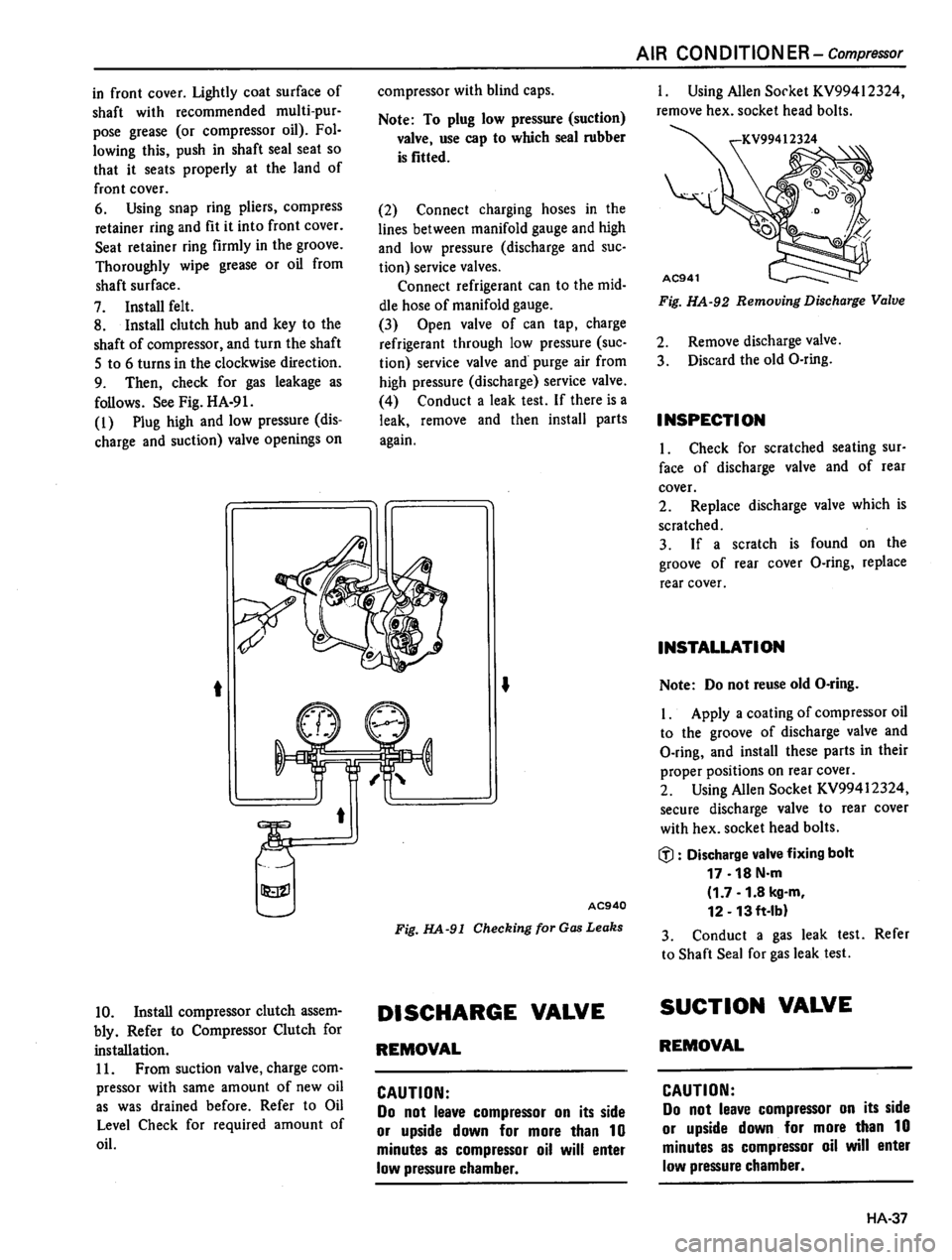 DATSUN 310 1981  Service Repair Manual 