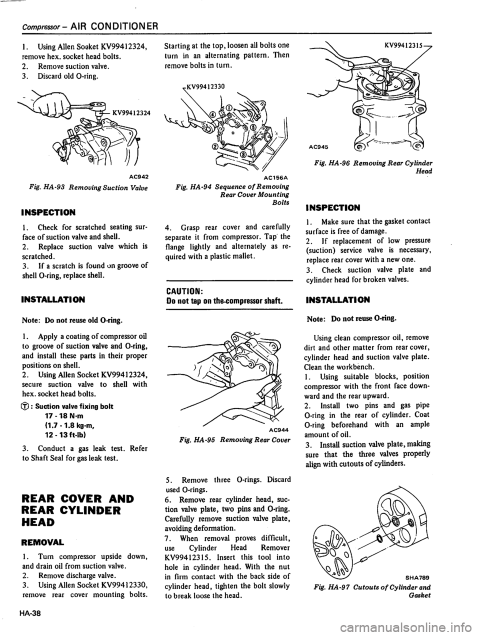 DATSUN 310 1981  Service Repair Manual 