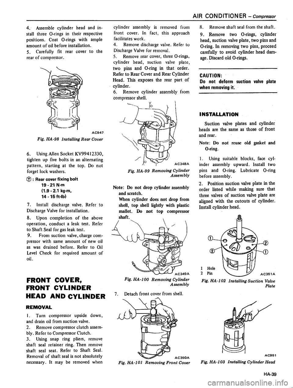 DATSUN 310 1981  Service Repair Manual 