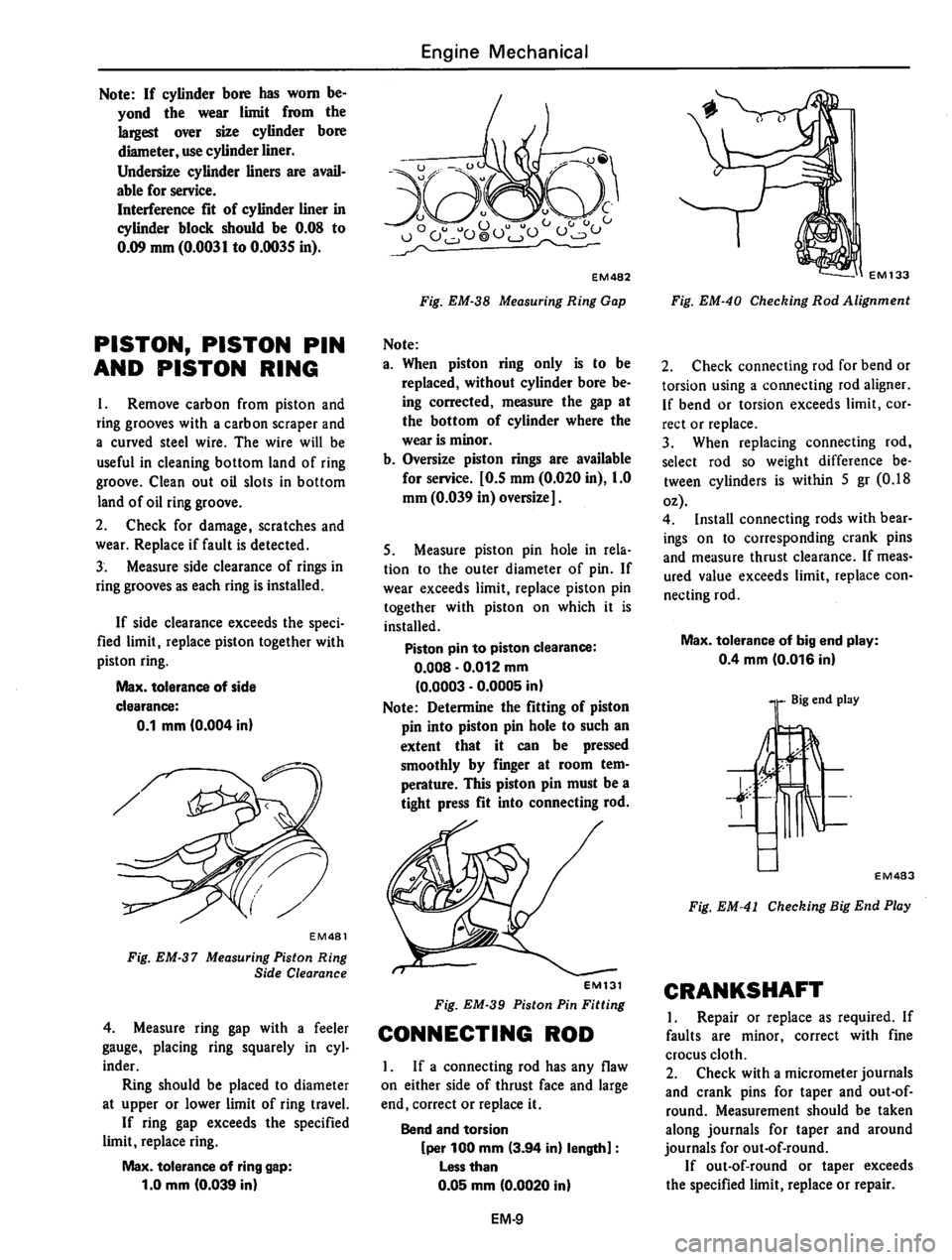 DATSUN 310 1981  Service Repair Manual 