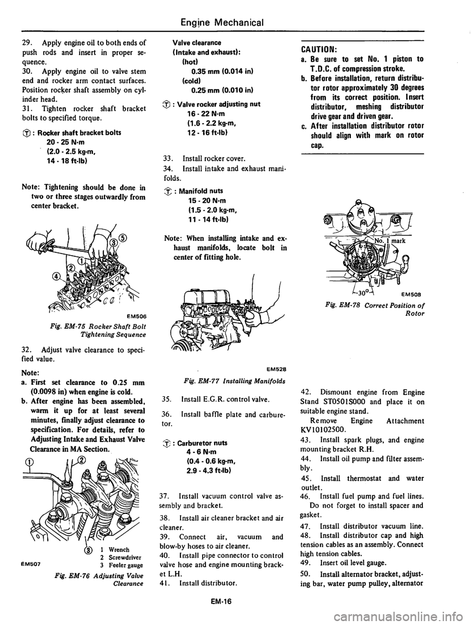 DATSUN 310 1981  Service Repair Manual 