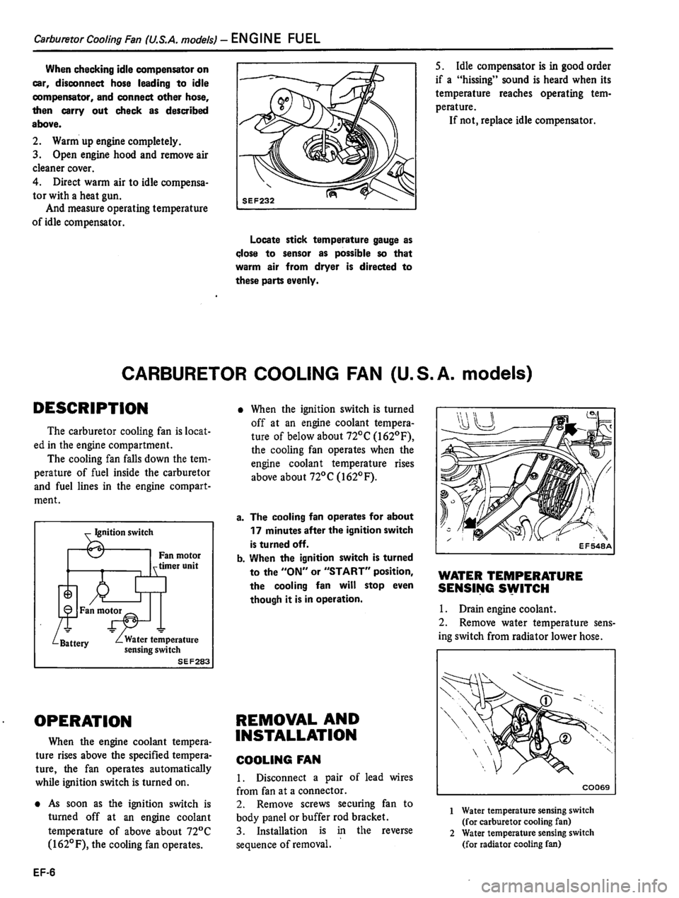 DATSUN 310 1981  Service Repair Manual 
