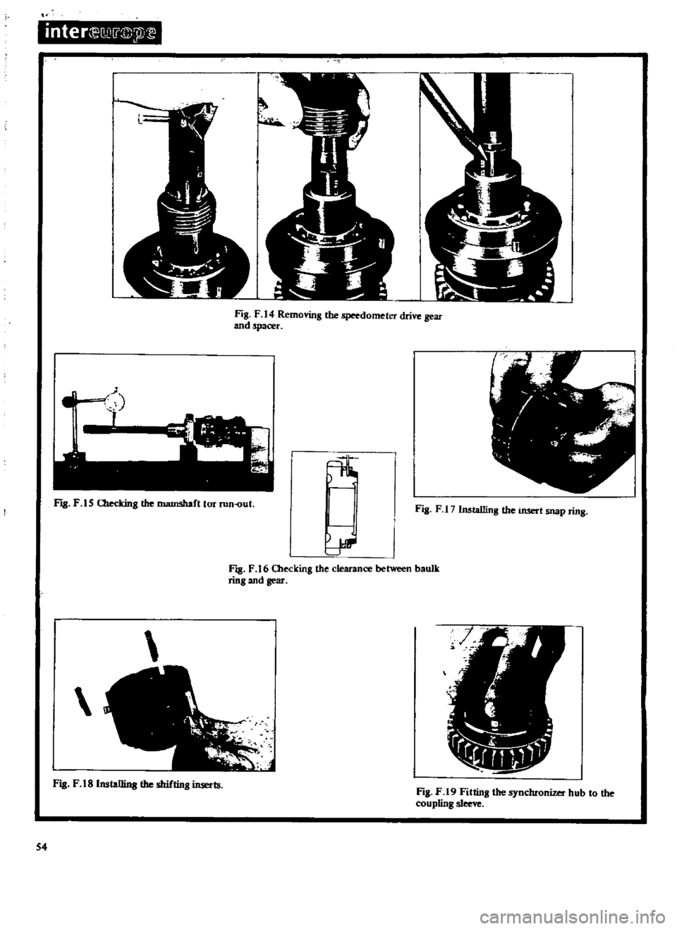 DATSUN 510 1969  Service Repair Manual 
i 
nte 
r 
IJ 
j 
J
D

W

J

Fig 
F 
14 
Rc 
the

speedometer 
drive

gear

and

spacer

Fill 
F

15

Checking 
the 
IIlJIDlShofllor 
ron 
ol

Fig 
F 
I

7

Installing 
the

insert

snap 
ring

Fill 