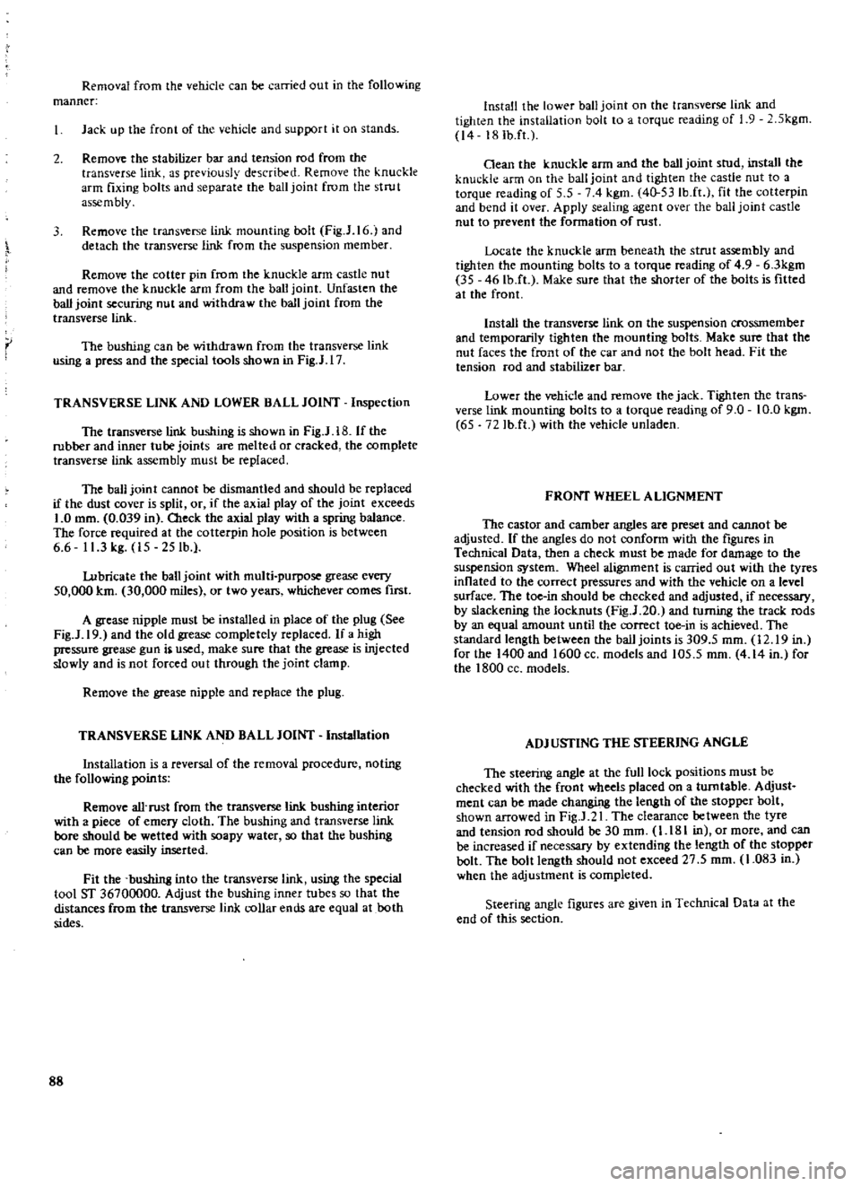 DATSUN 510 1969 Service Repair Manual
Removal
from
the
vehicle
can
be
carried
out
in
the
following
manner
Jack
up
the
front
of
the
vehicle
and
support
it
on
stands
2
Remove
the
stabilizer
bar
and
tension
ro DATSUN 510 1969 Service Repair Manual
Removal
from
the
vehicle
can
be
carried
out
in
the
following
manner
Jack
up
the
front
of
the
vehicle
and
support
it
on
stands
2
Remove
the
stabilizer
bar
and
tension
ro