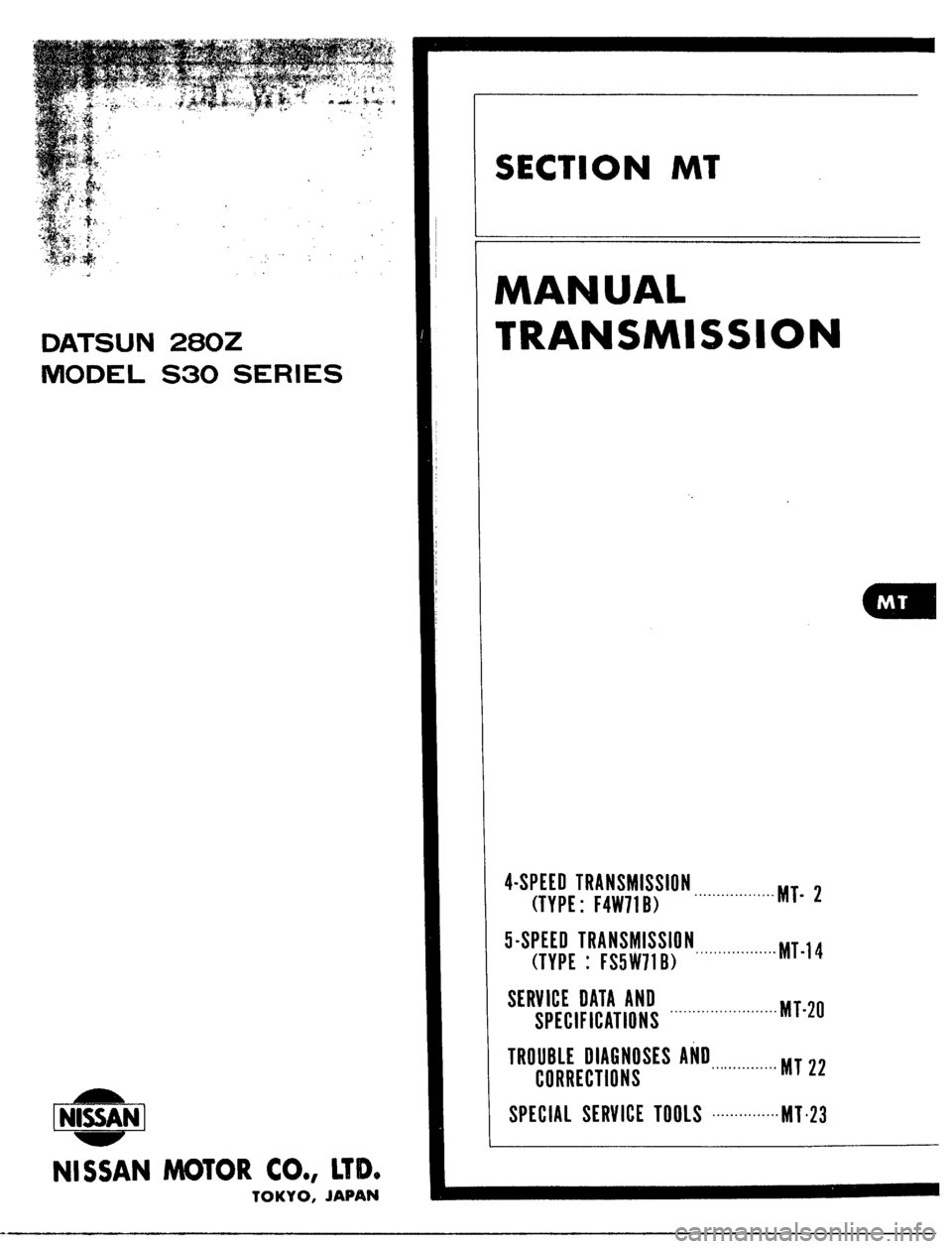 DATSUN 510 1979  Service Repair Manual 
