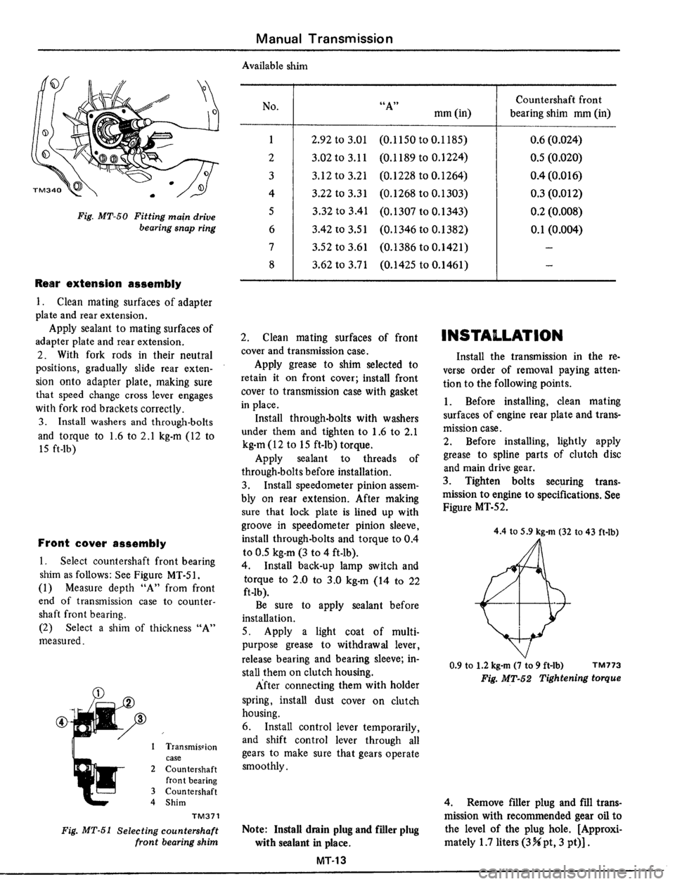 DATSUN 510 1979  Service Repair Manual 