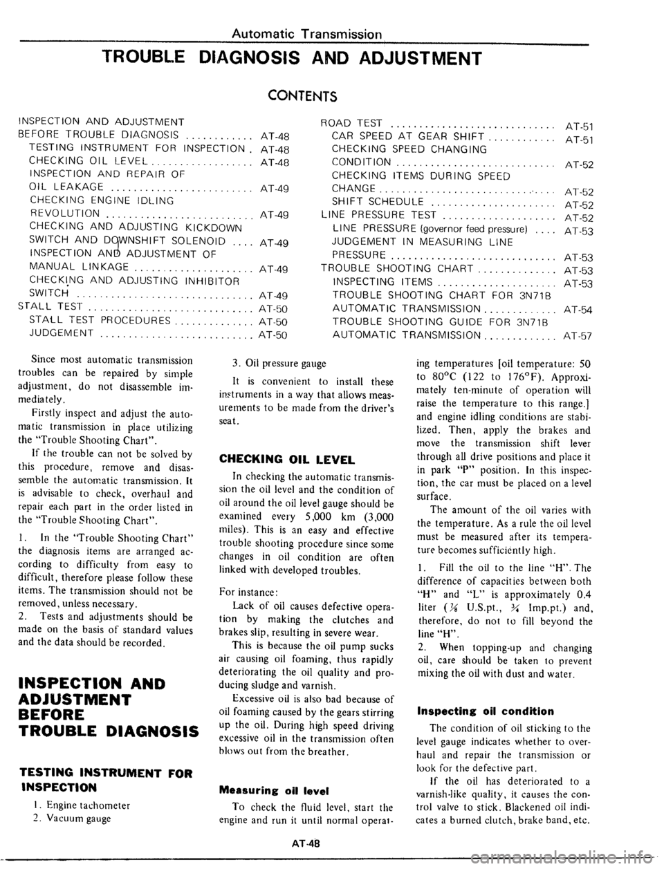 DATSUN 510 1979  Service Repair Manual 