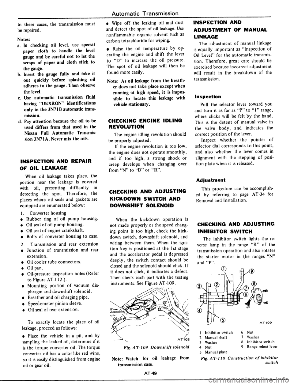 DATSUN 510 1979  Service Repair Manual 