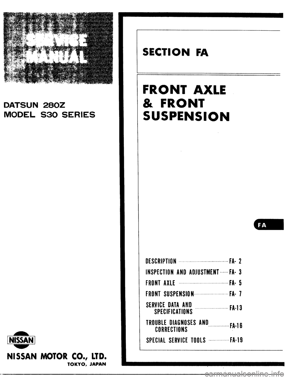 DATSUN 510 1979  Service Repair Manual 