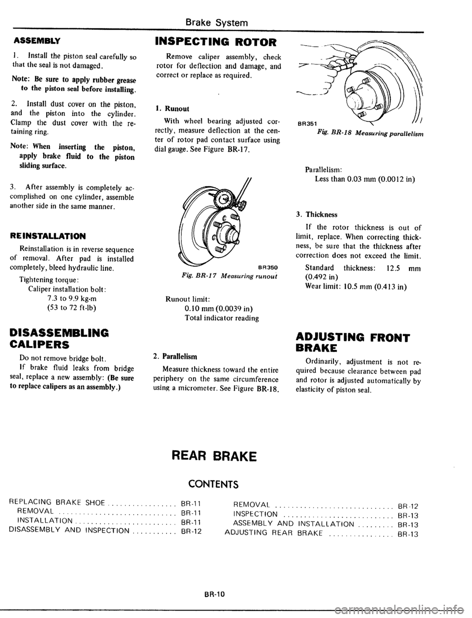 DATSUN 510 1979  Service Repair Manual 