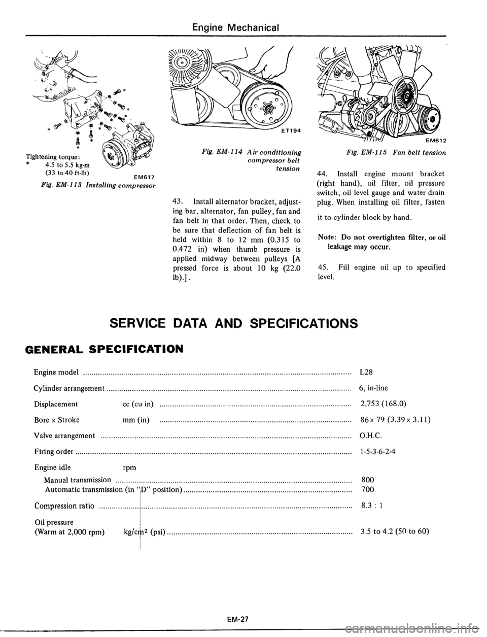 DATSUN 510 1979  Service Repair Manual 